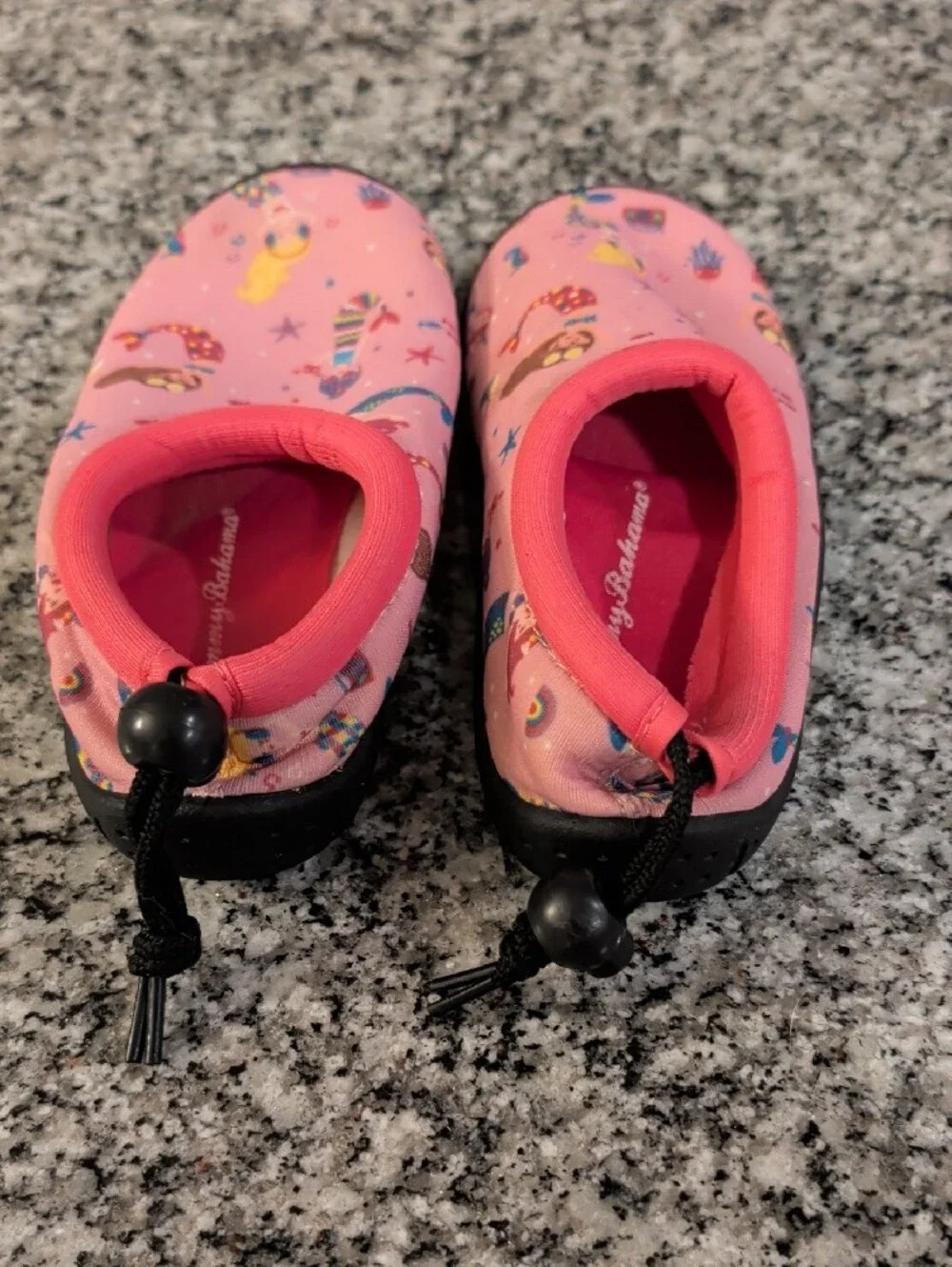Tommy Bahama Pink Mermaid Print Kids Water Shoes